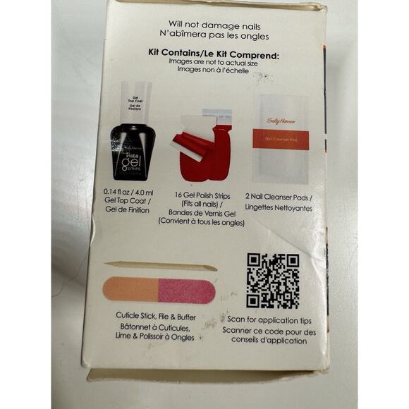 Sally Hansen Salon Insta Gel Strips # 110 Take The Stage (Gray/Silver Glitter) - Picture 4 of 6